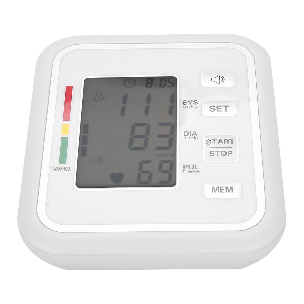 Arm Blood Pressure Monitor LCD Digital Display Voice Broadcast Blood Pressure Gauge Armband 22-32cm