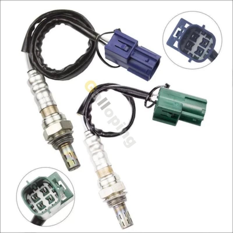 2pc O2 Oxygen 02 Sensor For 2005-2012 Nissan Frontier Pathfinder Xterra 2012- NV1500 4.0L Upstream Downstream 4 Wires Lambda