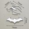3D Metal Car Sticker Spider Bat Logo Chrome Badge Auto Emblem Decal Car Styling Decoration Auto Exterior Universal Accessories