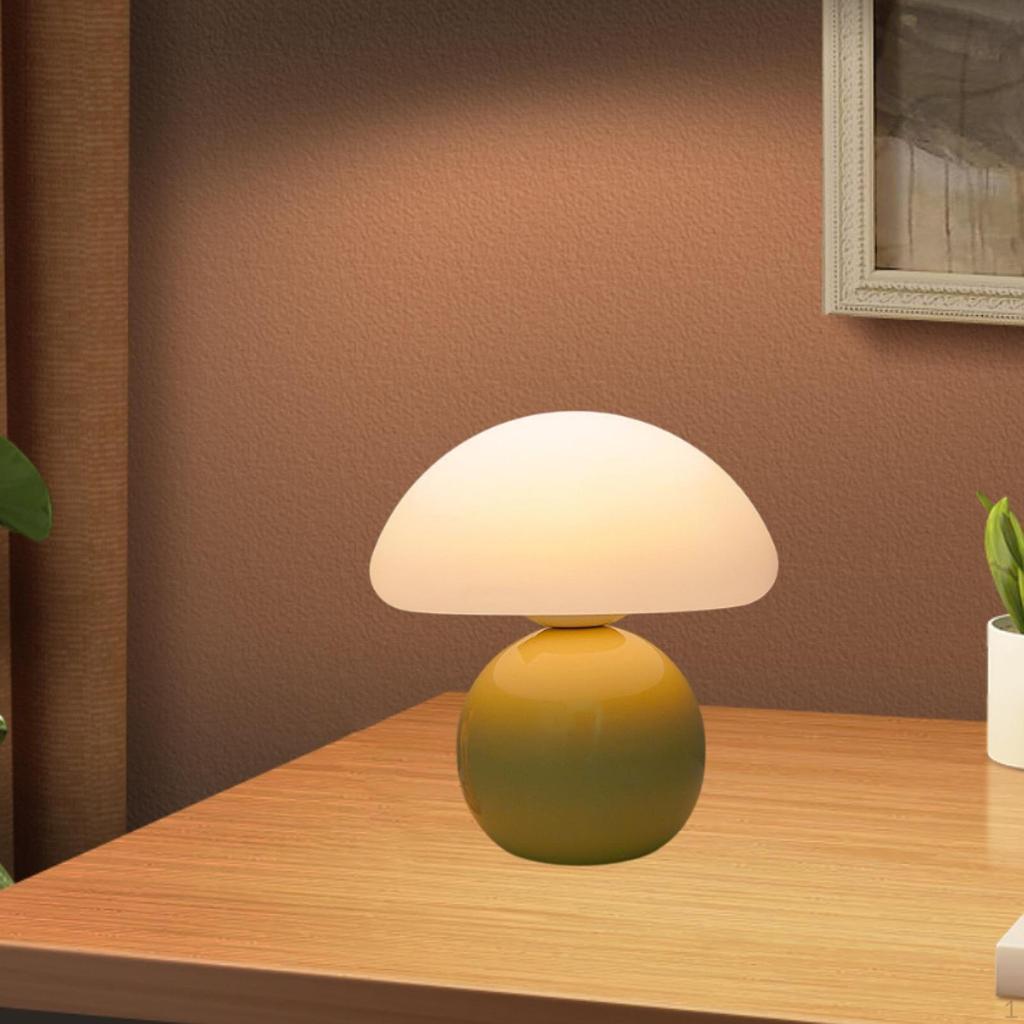 Table Lamp Bedside Decor Creative Modern Warm Light Mushroom Desk for Wedding Birthday