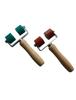 28mm Double Head Silicone Pressure Roller for Plastic Welding - High Temp Resistant with Dual Bearings