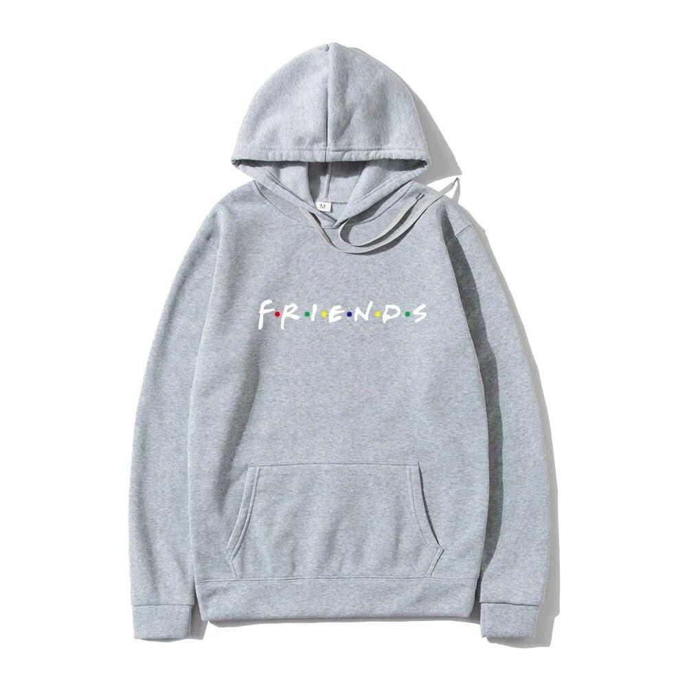 Autumn Unisex Hoodies Harajuku Friends Print Long Sleeve Hooded Oversized Sweatshirts Y2k Casual Women Hoodie Unisex Clothing Unisex