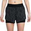 Comfortable Soft Casual Leopard Print Versatile Sports Shorts Women Shorts Black IB5849-010