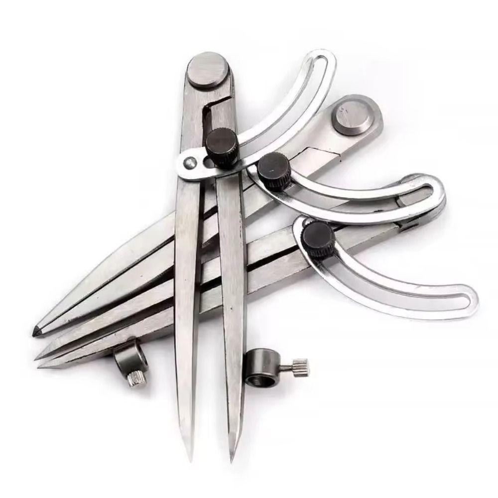 Adjustable Steel Wing Divider Edge Creaser Cross Line Compasses Compass-Circle Maker  Woodworking