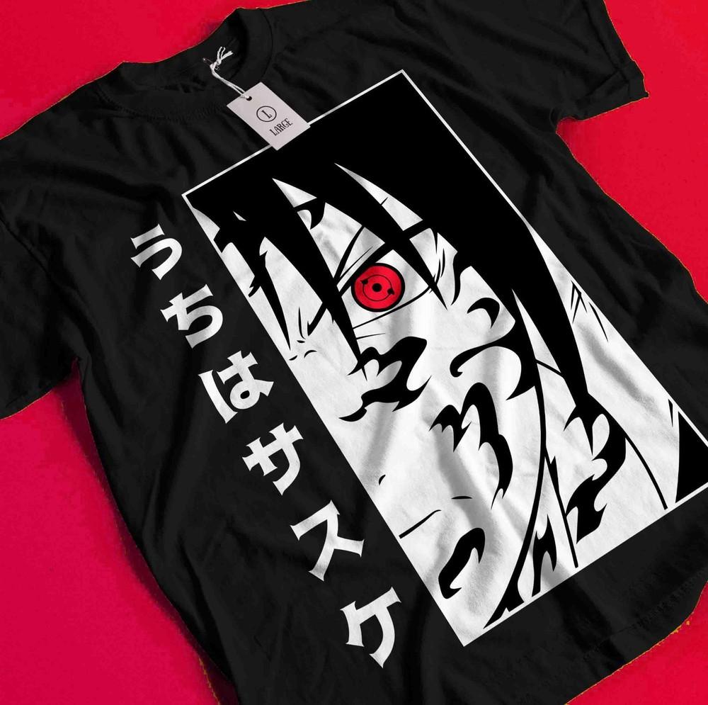 Sasuke Shirt Naruto Tshirt Itachi Uchiha T-Shirt Madara Kakashi Orochimaru Tee AA378