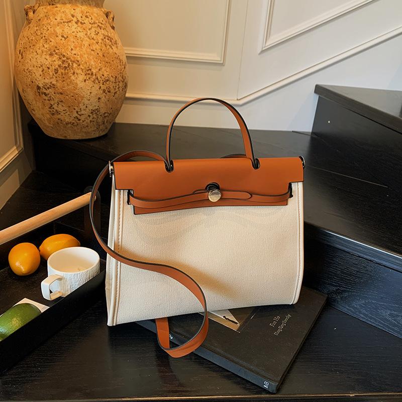 Bag Large Capacity Women's Big Bag 2025 New Shoulder Tote Bag Crossbody Canvas Bag Premium Sense Portable Kelly Bag