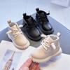 Stivaletti Corti Primavera Autunno Bambini Ragazzi Moda Stivali British Monocolore Ragazze Moda Stivali Corti Caldi Scarpe in Pelle di Qualità per Bambini