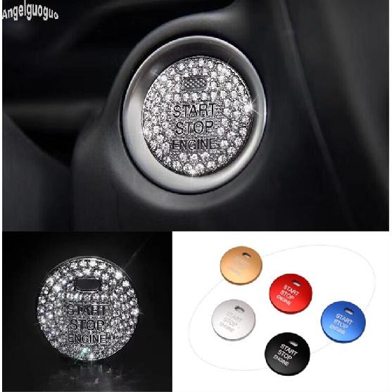 

Кнопка запуска двигателя автомобиля, украшение, переключатель системы без ключа, крышка для Hyundai Elantra MD 2011-15 Sonata i45 YF 2010-14