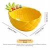 Cream-Style Fruit Serving Plate Reusable Ceramic Fruit Bowl Ceramic Fruit Plate  Desktop Decoration