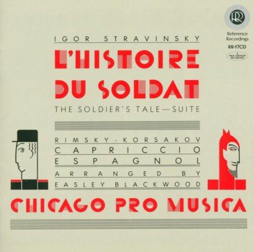

CD CHICAGO PRO MUSICA, IGOR STRAVINSKY - L histoire Du Soldat Suite / Capric RR17CD Reference 1992 US Classical Used
