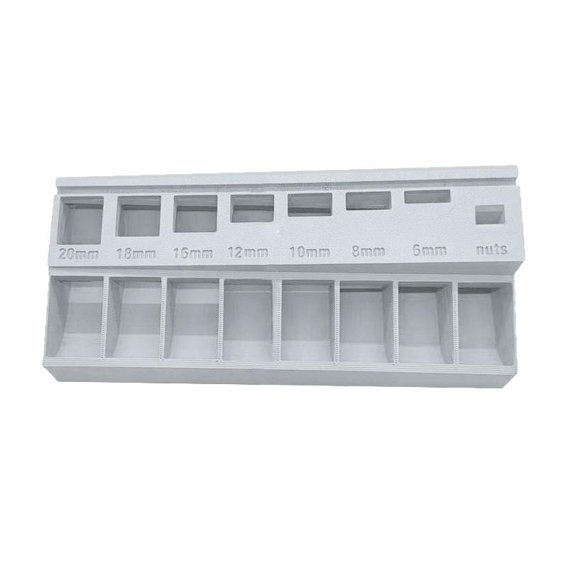 

Сортировщик болтов M3, Лоток для сортировки болтов/винтов по длине с 7 измерительными пазами, 3D-печатный лоток для сортировки винтов M3 для точной организации