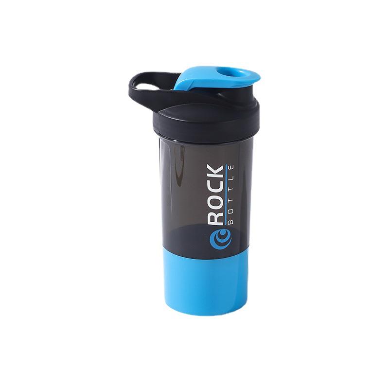 Double-Layer Food-Grade Shaker Cup with Powder Compartment for Protein Shakes and Smoothies