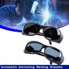 Non-polarized Welding Glasses Auto Darkening Safety Welder Dustproof, Impactproof and Windproof Welding Equipment Protective Accessories