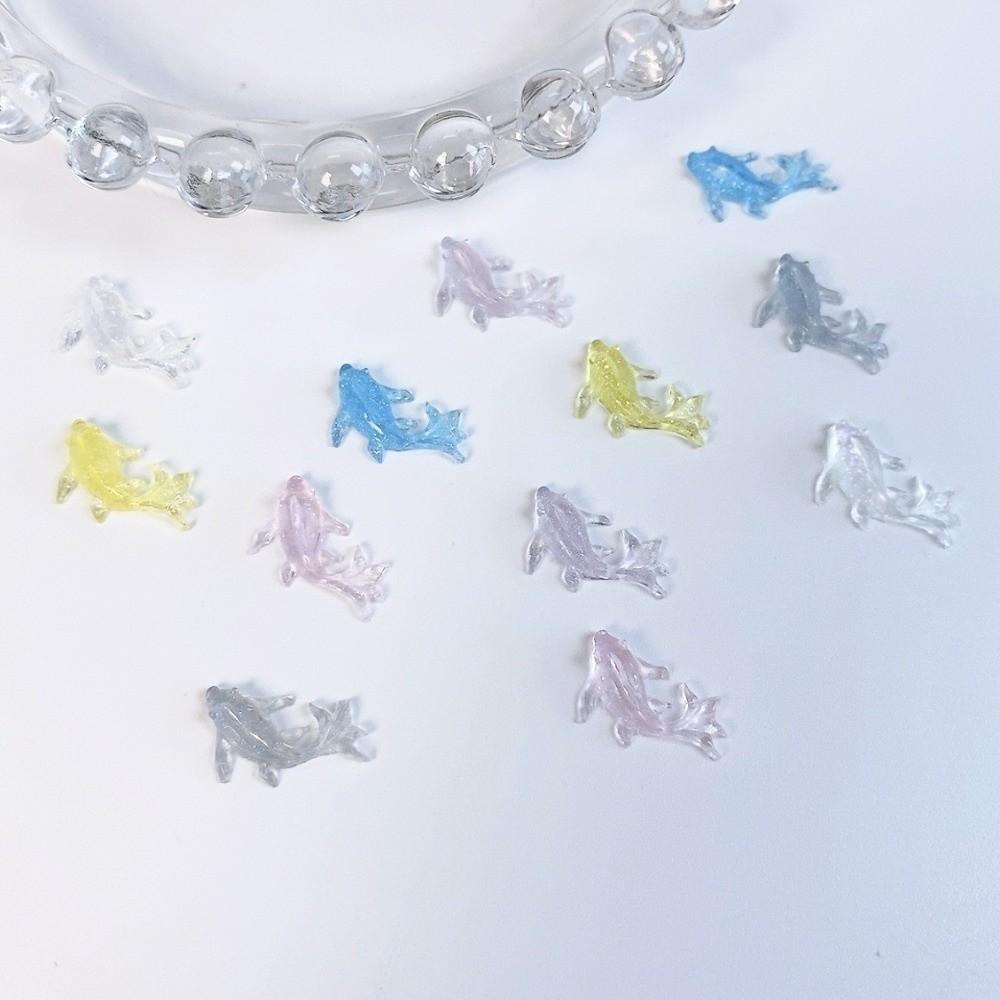 100 Pcs Mini Shiny Goldfish Ocean Aurora Nail Rhinestones  DIY Scrapbooking Accessories