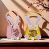 Rabbit Ear Bunny Decoration Bag Exquisite Storage Tote Reusable Easter Tote Bag  Spring Festival