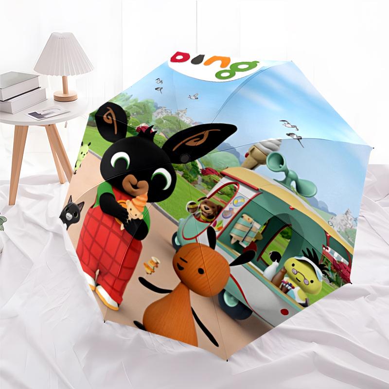 1pc Bing Bunny5 Umbrella, Sun Protection, And UV Shielding. It Has Eight Sturdy Ribs for Outdoor Use And Perfect Gift