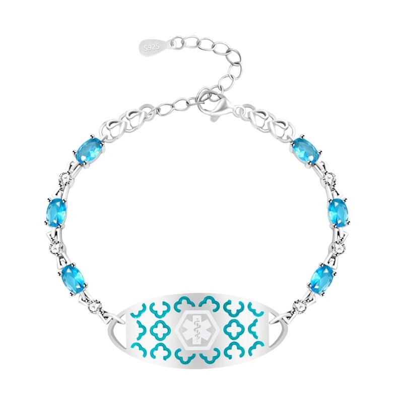 Stilvolles und Stabiles Verstellbares Symbolarmband Gefertigt aus Kupfer mit Zirkon für Gesundheitssicherheit