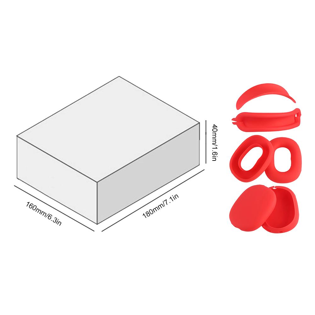 Silicone Cover Anti-Scratch Ear Pad Case Cover/Ear Cups Cover/Headband Cover Shockproof Protector Cover for Apple AirPods Max