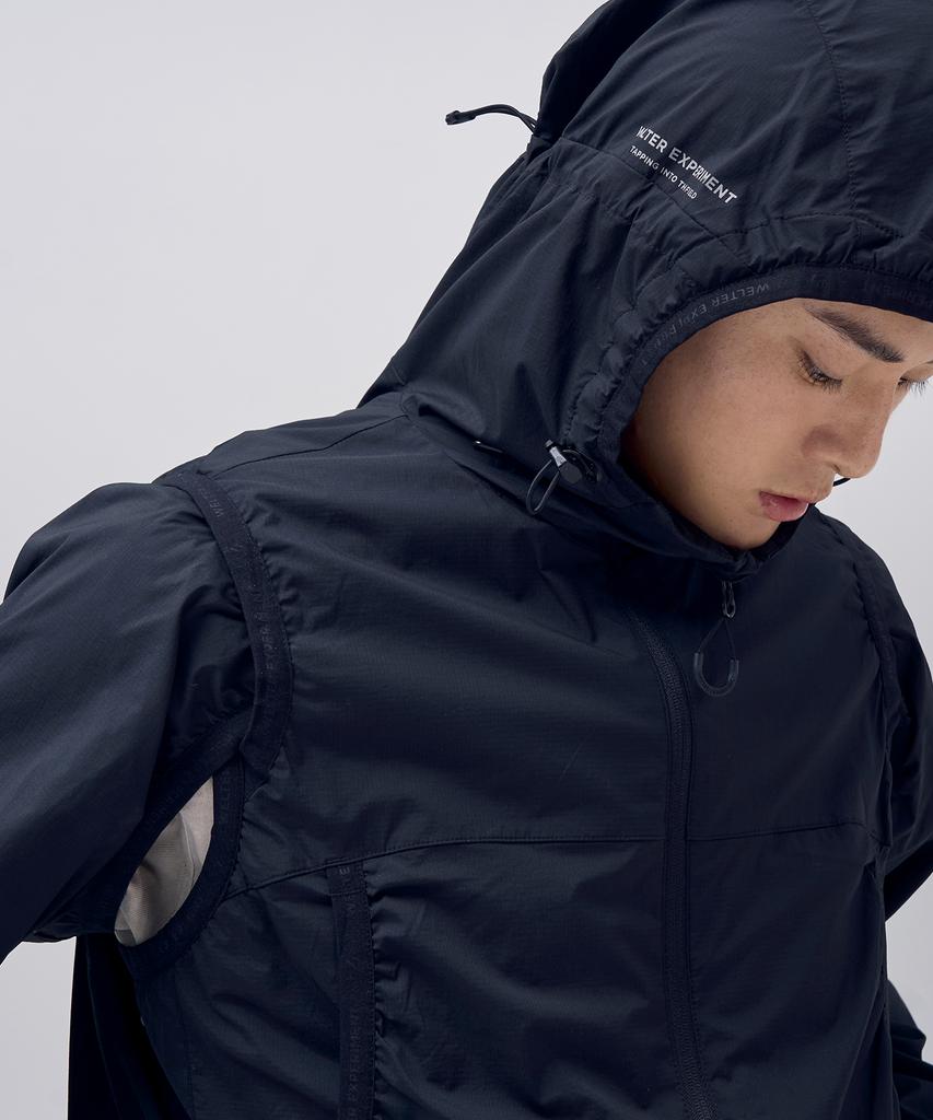 Welter Experiment Detachable Light Windbreaker_Black_Wol061