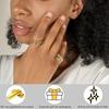 Inele Interconectate Stackable placate cu Aur de 18K pentru Femei Inel Statement Set Stack Bijuterii Stackable Zirconiu Cubic Cadouri