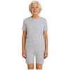 Mono Adaptable Antidesgarro Unisex Cuello Redondo Manga Corta Parte Inferior Corta Cremallera Trasera Mono de una Pieza