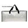Blue PE Woven Snakeskin-Pattern Moving Bag: Thick, Coated, and Durable Backpack for Luggage.