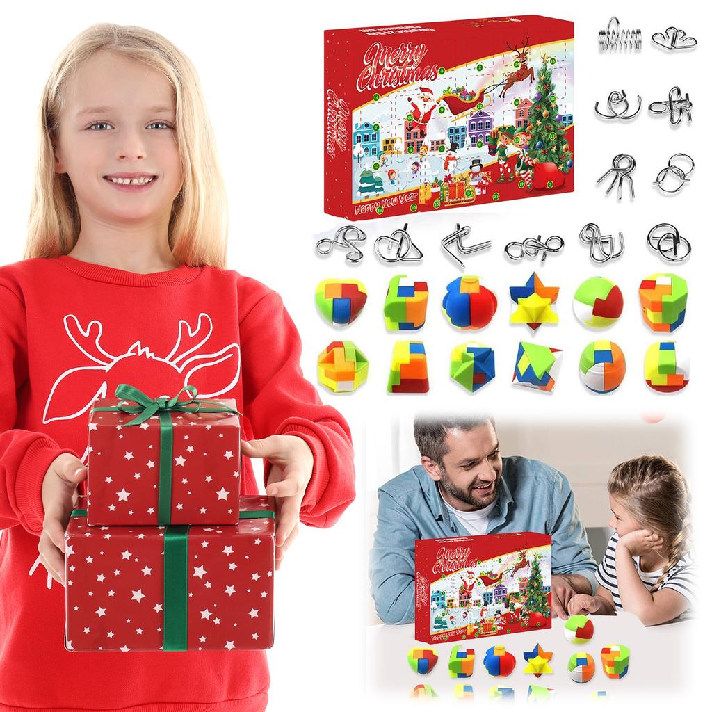 Julkalender 2025 Hjärngympa Julkalender Nedräkningskalender Julklappar för Pojkar Flickor Tonåringar Vuxna