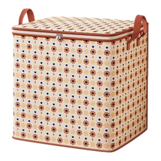 Clothes Storage Bag Closet Organizer with Reinforced Handle Large Capacity Foldable Design Comforter Blanket Storage Container