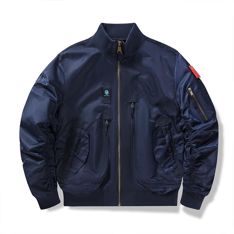 Herfst Winter Tactische Bomberjack met Opstaande Kraag – Geïnspireerd op Luchtmacht Piloten Baseball Uniform