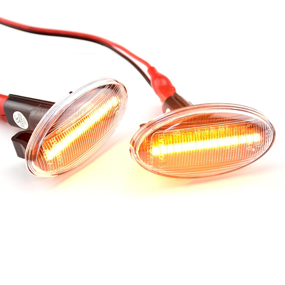 2X LED Dynamic Side Marker Lamp Turn Signal Light Side Repeater For Subaru Impreza Wrx Sti Subaru Forester