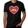 I Heart Ryan Gosling Tshirt Soft Basic Cotton Short Sleeve Tee