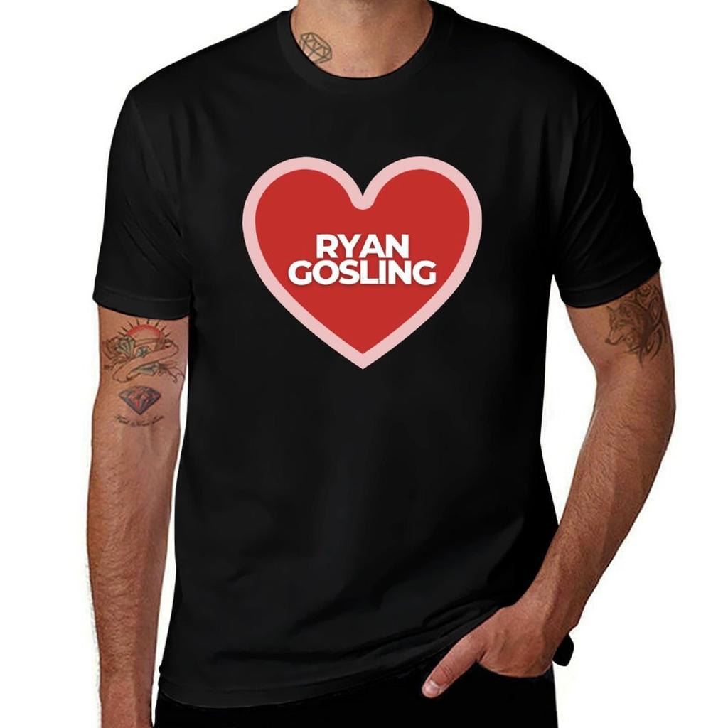 I Heart Ryan Gosling Tshirt Soft Basic Cotton Short Sleeve Tee