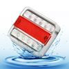 2pcs 12V 24V Side Marker Light 10LED Square Trailer Lights Tail Lights with Reflector  for Van Truck RV