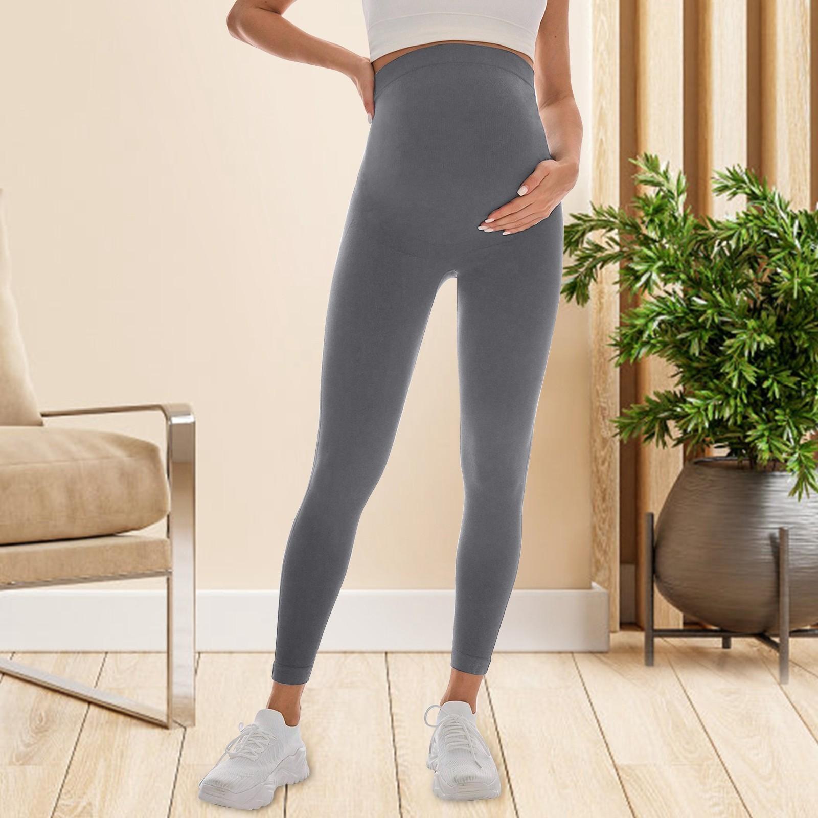 

Беременные женщины в спортивных и повседневных леггинсах с облегающей посадкой и бесшовных штанах для йоги S