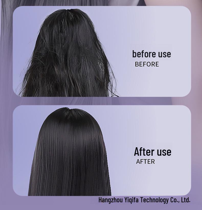 Dual-Use Negative Ion Hair Straightener Comb for Straightening & Curling