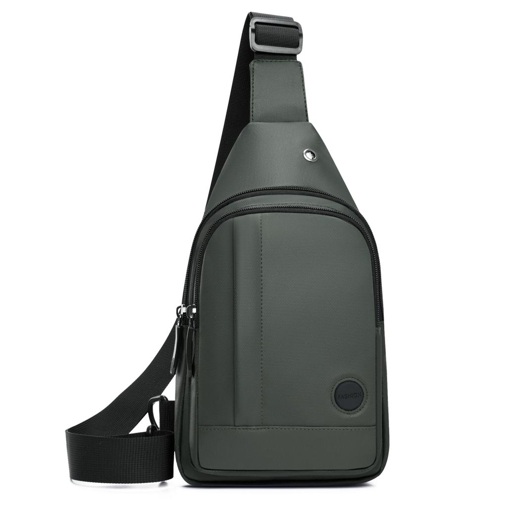 Lightweight Men'S Chest Bag, Casual Nylon Crossbody Bag,Hiking Multipurpose Sling Bag For Outdoor Sports & Daily Commute
