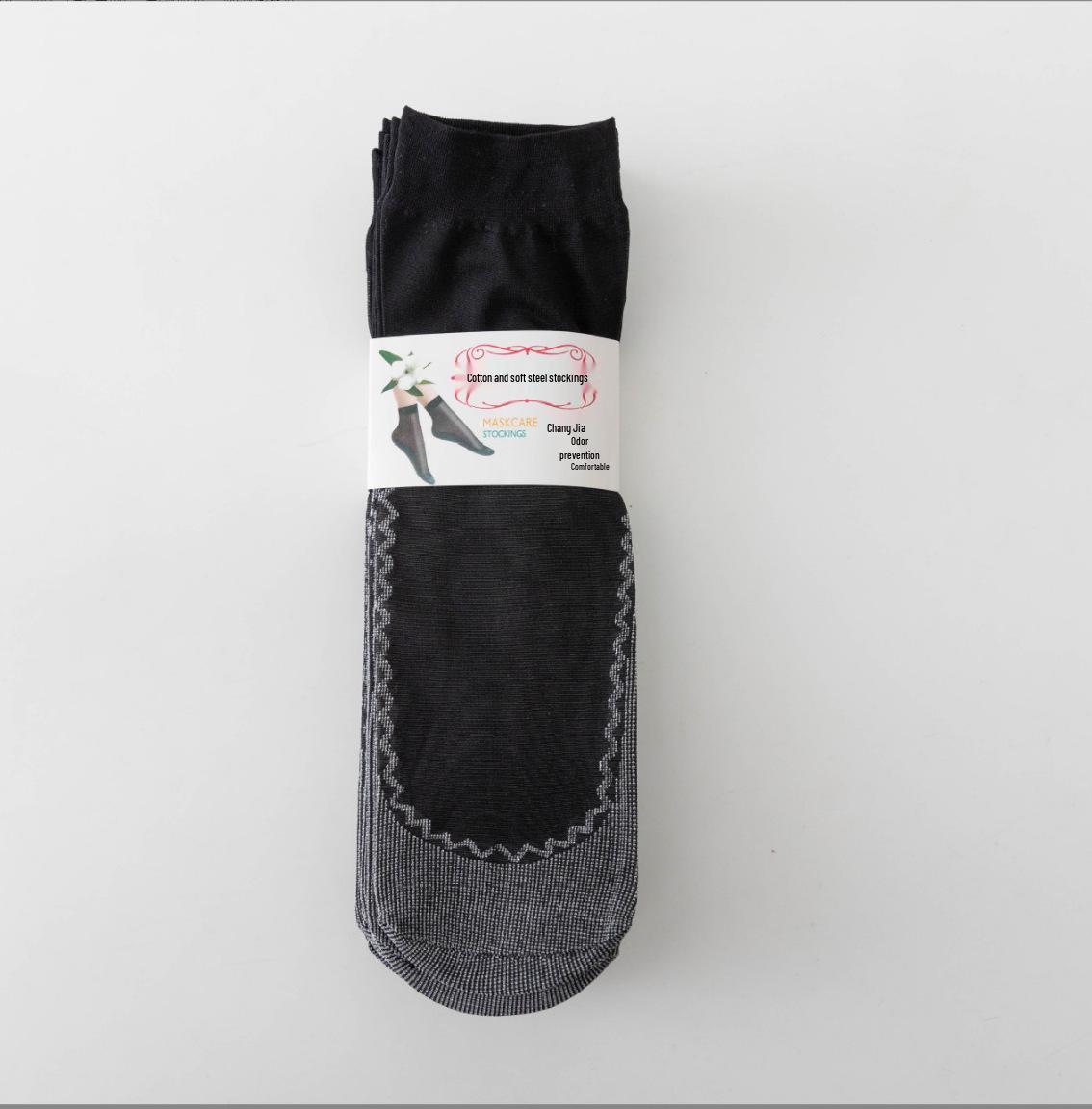 

Women s Velvet Non-Slip Cotton-Padded Short Stockings - Comfortable, Sweat-Absorbing, Loose Cuff, Massage Design. One Size