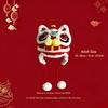 Hand‑Crochet Chinese Lion Dance Hat, Traditional New Year Knit Earflap Winter Party Festival Gift Beanie