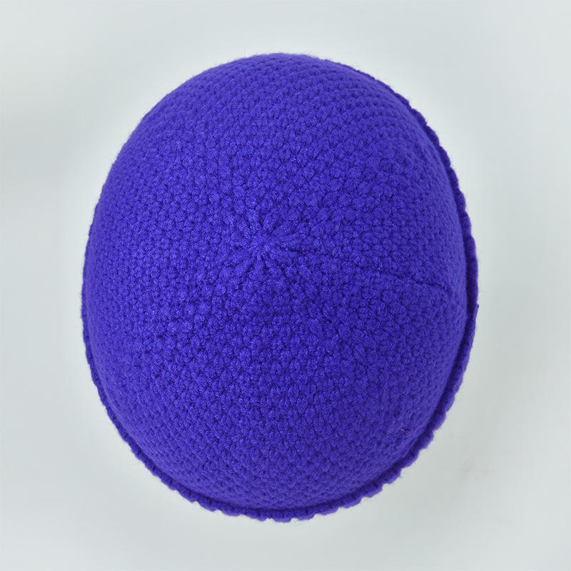 Autumn/Winter Short Knitted Wool Beanie Unisex Warm Pull-Over Beanie Sailor Cap