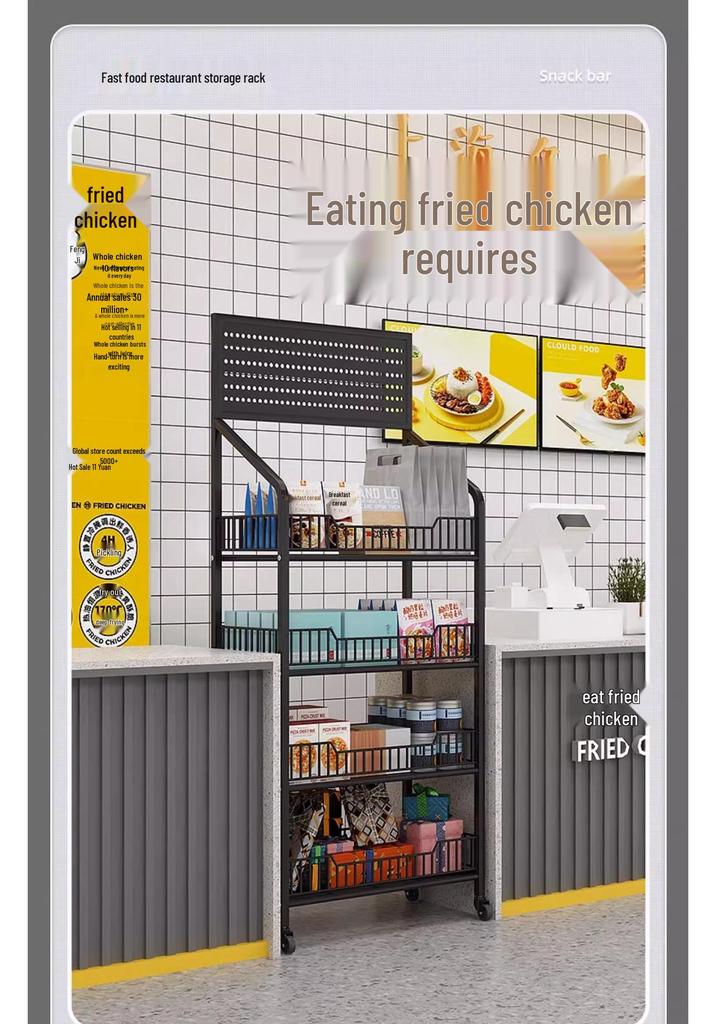 Convenience Store Snack & Toy Display Rack - Multi-Layer Storage for Checkout Counters