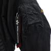 ALPHA INDUSTRIES reversible Flight jacket S black military Men's Used