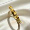 Hawaiian Enamel Vintage Cloisonne Bangle Traditional Chinese Chinese Flower Bangle Classic Ethnic Women's Hand Bracelet Ladies