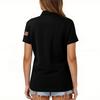 Damenmode Lässig Revers Kurzarm Farbhemd Damen Button-Up Oberteile