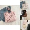 Trendy Street Canvas Tote Bag 2024 Spring New Large Capacity Minimalist Fashion Academy Style Handbag