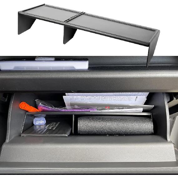 TACORBO Glove Box Organizer Compatible With RAV4 2025 2024      Accessories, Ert Glove Compartment Dividers Black ABS Materials – Not For Large