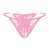 Open Panties Female Interest Temptation Lace Low Waist Ultra-thin Transparent Mesh Sexy Hot Women's Thong Open Crotch