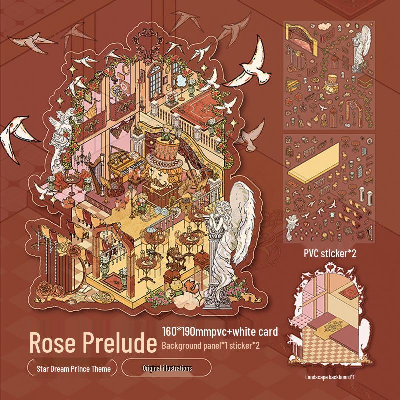 Mr. Paper Fairy Tale Book Series Flat Stickers - DIY Student Fun Pack