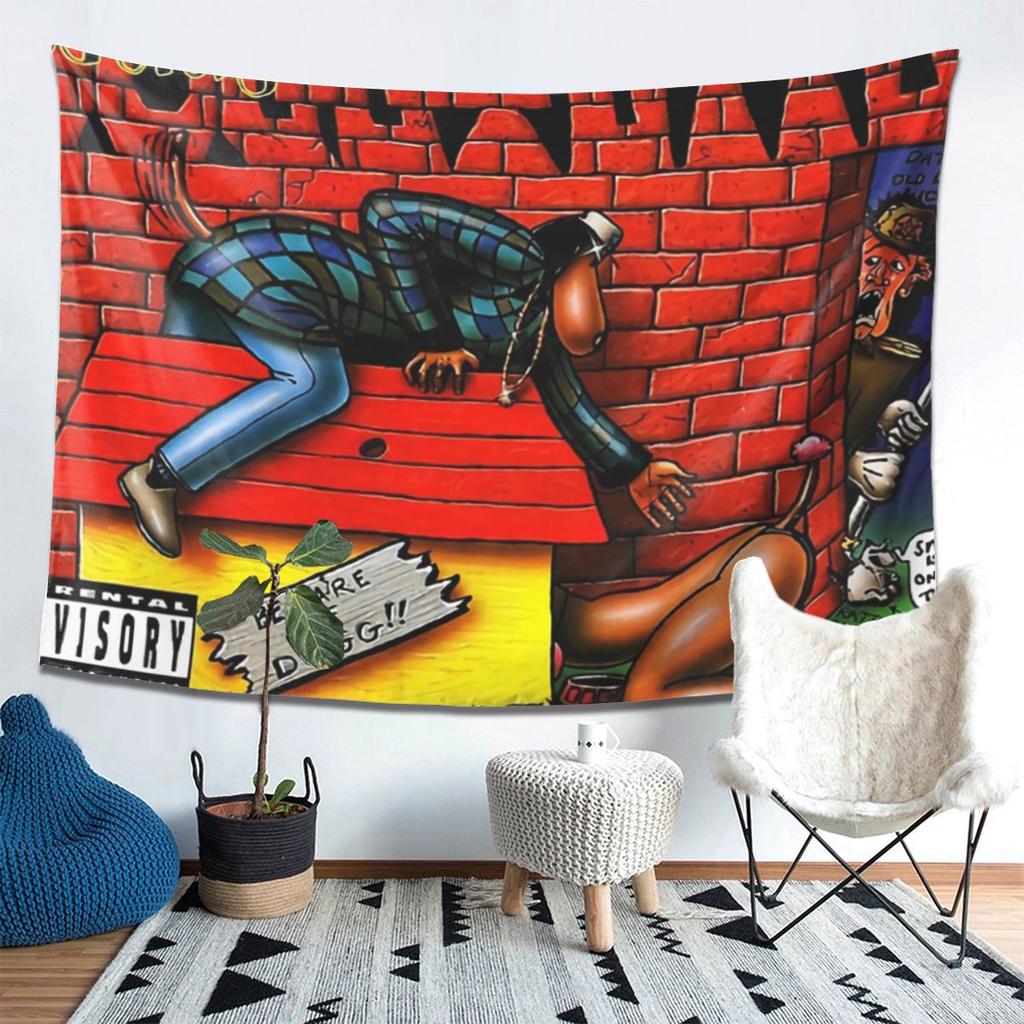 Snoop Dogg Doggystyle Tapestry Decor Art Aesthetic Tapestries for Living Room Bedroom Home Wall Cloth Wall Hanging