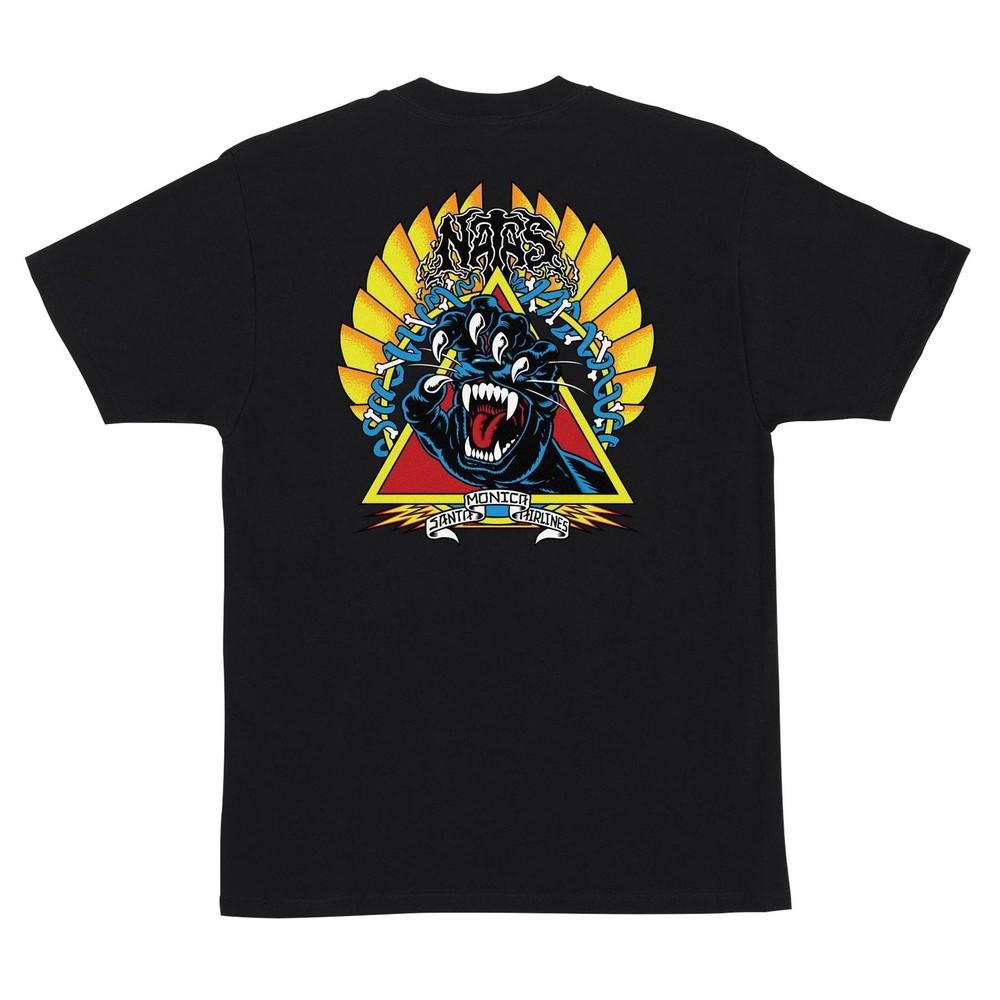 Santa Monica Airlines Natas Kaupas SCREAMING PANTHER Skateboard T Shirt BLACK Unisex T-Shirt XL