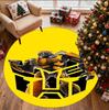 Bumblebee Pattern Round Rug, Indoor/Outdoor Mat, for Picnic, Gameroom, Bedroom, Office, Living Room, Home Decor Carpet, Birthday Gift